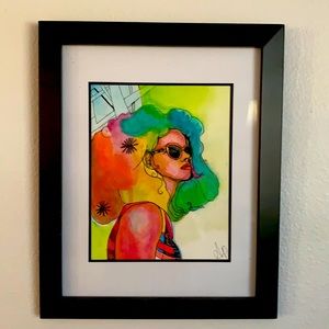 Original watercolor by local artist April P.